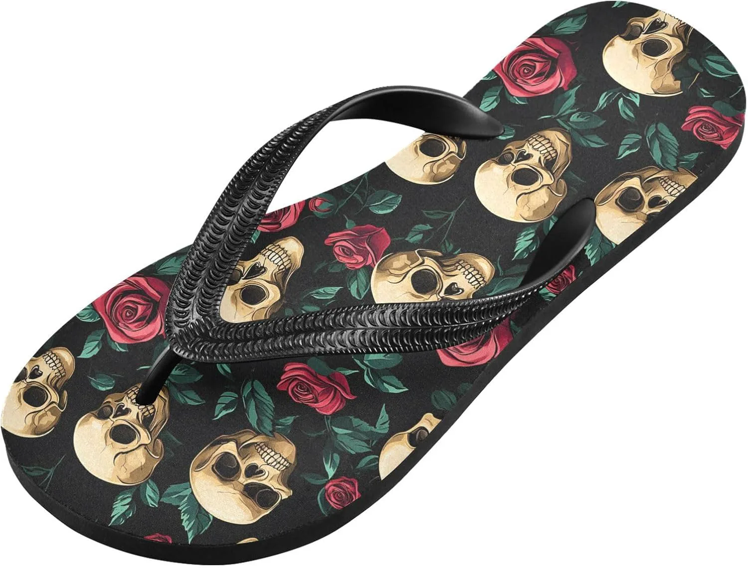 

MNSRUU Women Men Flip Flops Skull Flip Flops Womens Slides Men Сандалии Shower Slippers for Beach XS-XXL