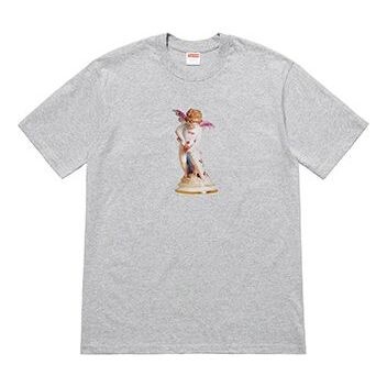 

Футболка ss19 cupid tee heathergrey angel printing short sleeve gray Supreme, серый