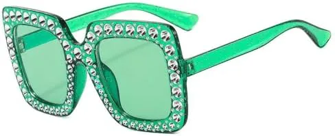 

Солнцезащитные очки большого размера с кристаллами, стразами, квадратной оправой и бриллиантами, ретро-стиль, сверкающие очки в крупной оправе, 2026 год MTZJH, C7