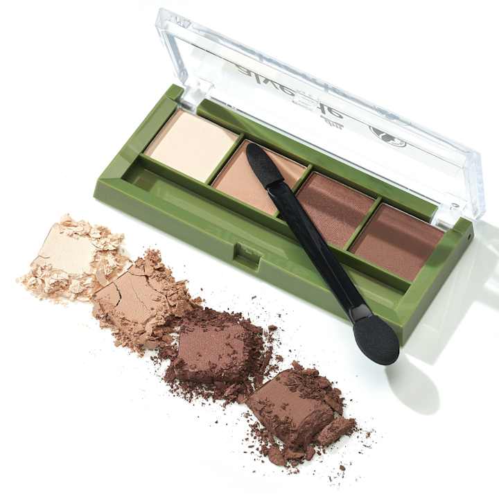 Тени для век alverde NATURKOSMETIK Lidschatten Palette Quattro 37 Chocolate, 4,4 g — фото 2