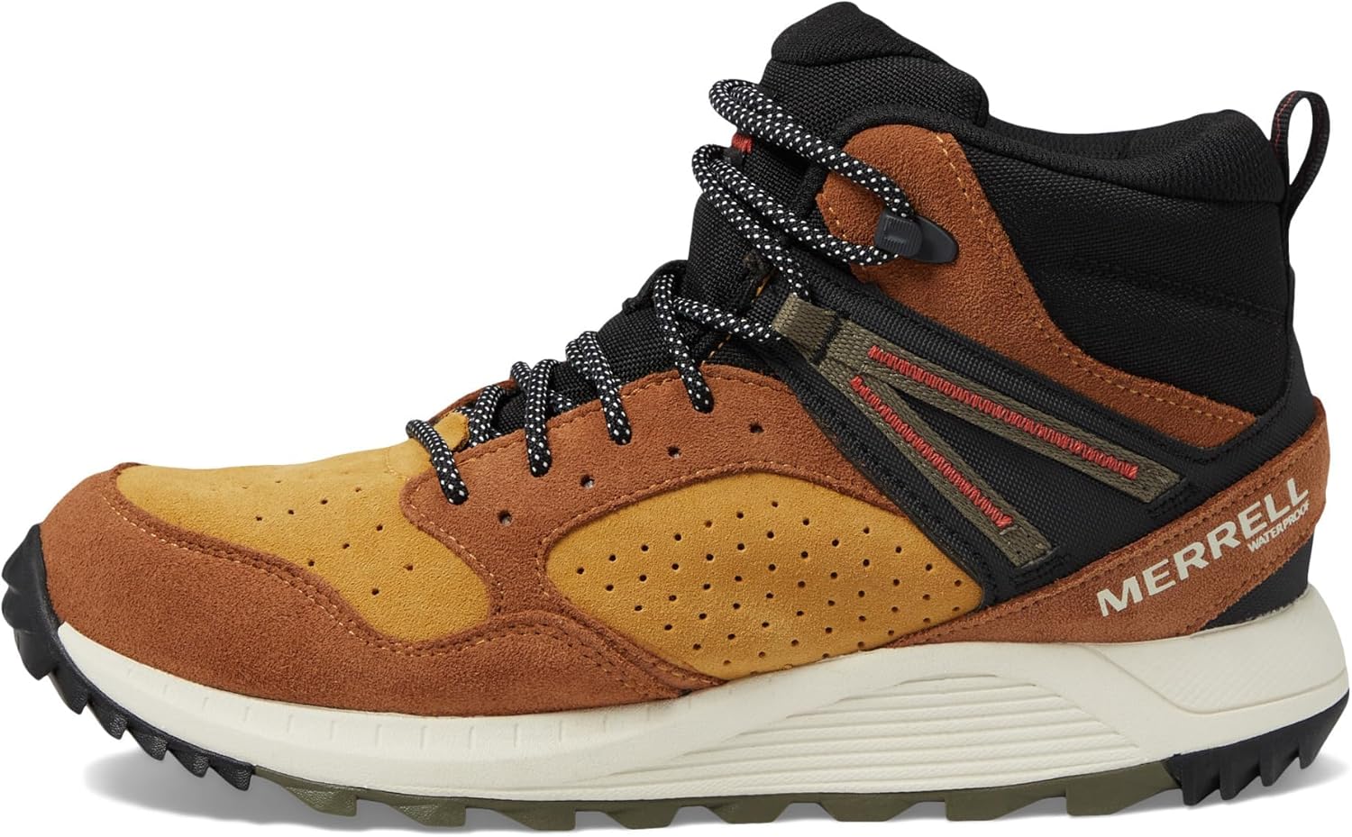 Мужские водонепроницаемые кожаные ботинки Merrell Wildwood Mid, Spice — фото 4