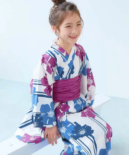 Детское кимоно Yukata с поясом хэко, бренд devirock, цвет другой 3
