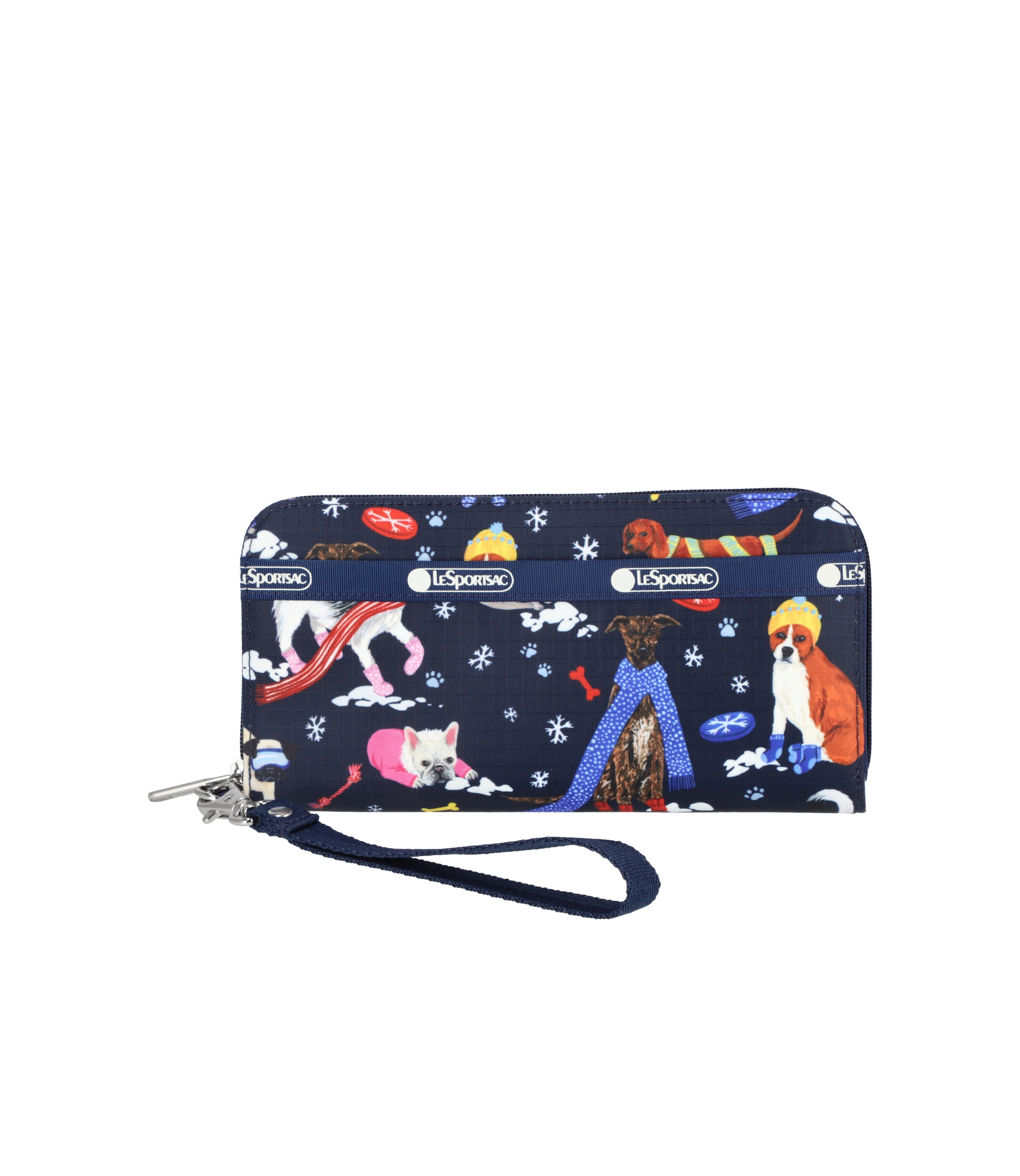 

Технический кошелек-браслет LeSportsac, цвет snowy pups print