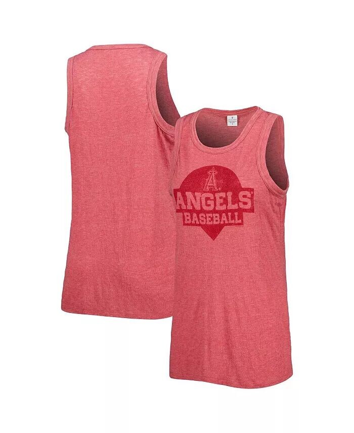 

Женская красная майка Los Angeles Angels Tri-Blend Soft As A Grape