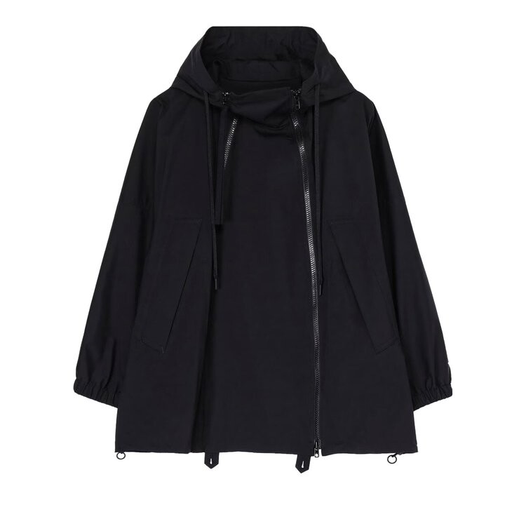 

Худи Yohji Yamamoto Regulation Double Zip Hoodie, черный