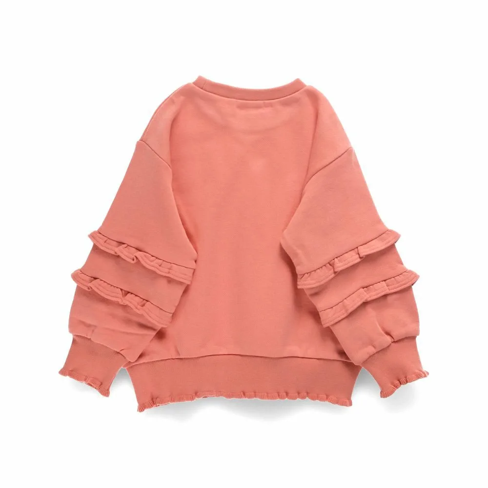 Толстовка с оборками на рукавах Branshes, pink
