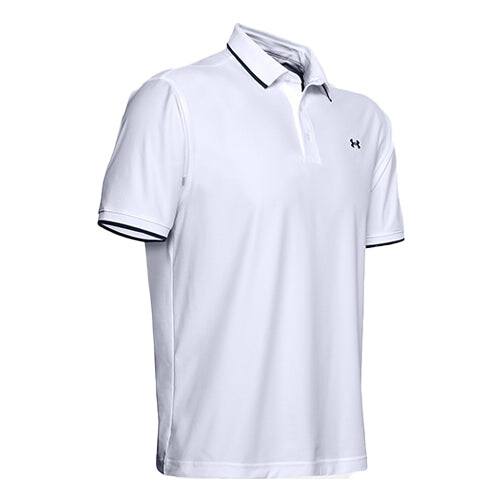 

Рубашка поло playoff pique polo shirt 'white' Under Armour, белый