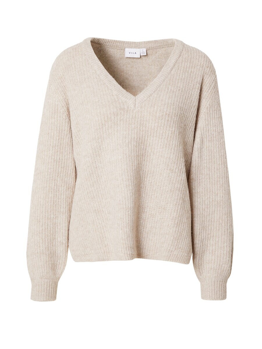 

Тонкий вязаный свитер VILA Sweater VIBeluna, пятнистый серый