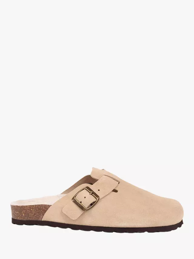 Тапочки Jones Bootmaker Freida Suede Faux Fur Lined Mule, цвет chestnut