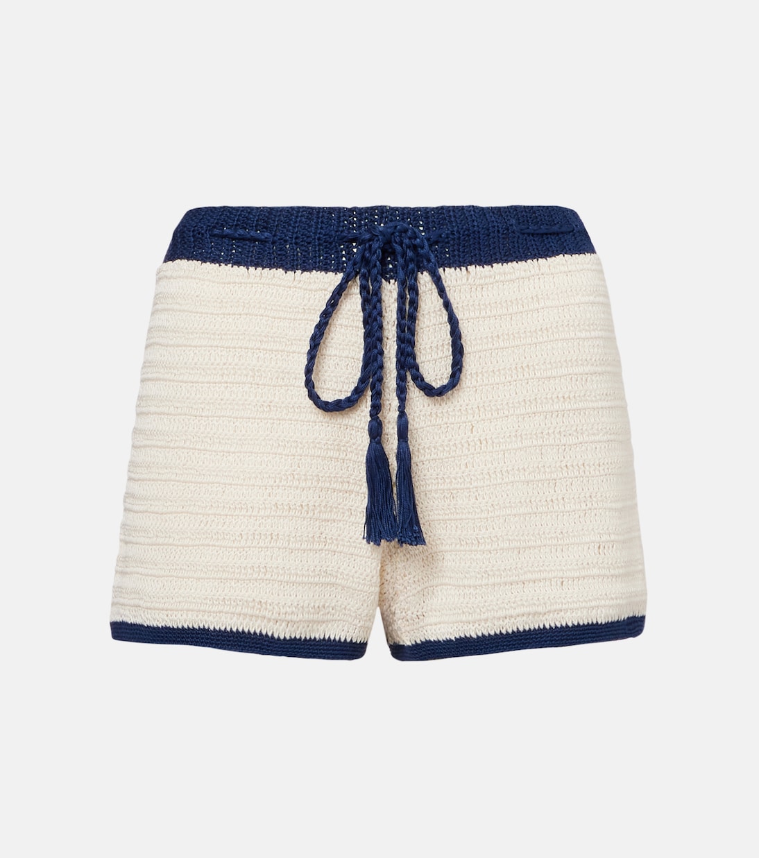 

Морские шорты из хлопка крючком Anna Kosturova, Navy Cream