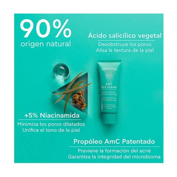 Крем для лица Apivita — Crema Anti-Imperfecciones Just Bee Clear, 40 мл — фото 3