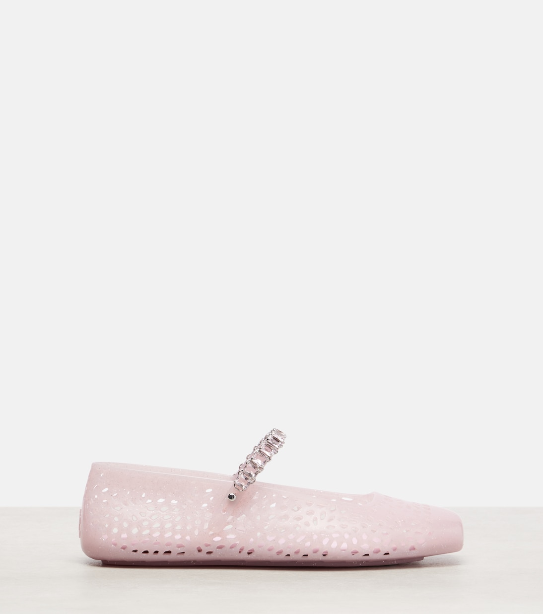 Балетки Mary Jane из искусственной кожи с желейными украшениями Jimmy Choo, Cotton Can — фото 4