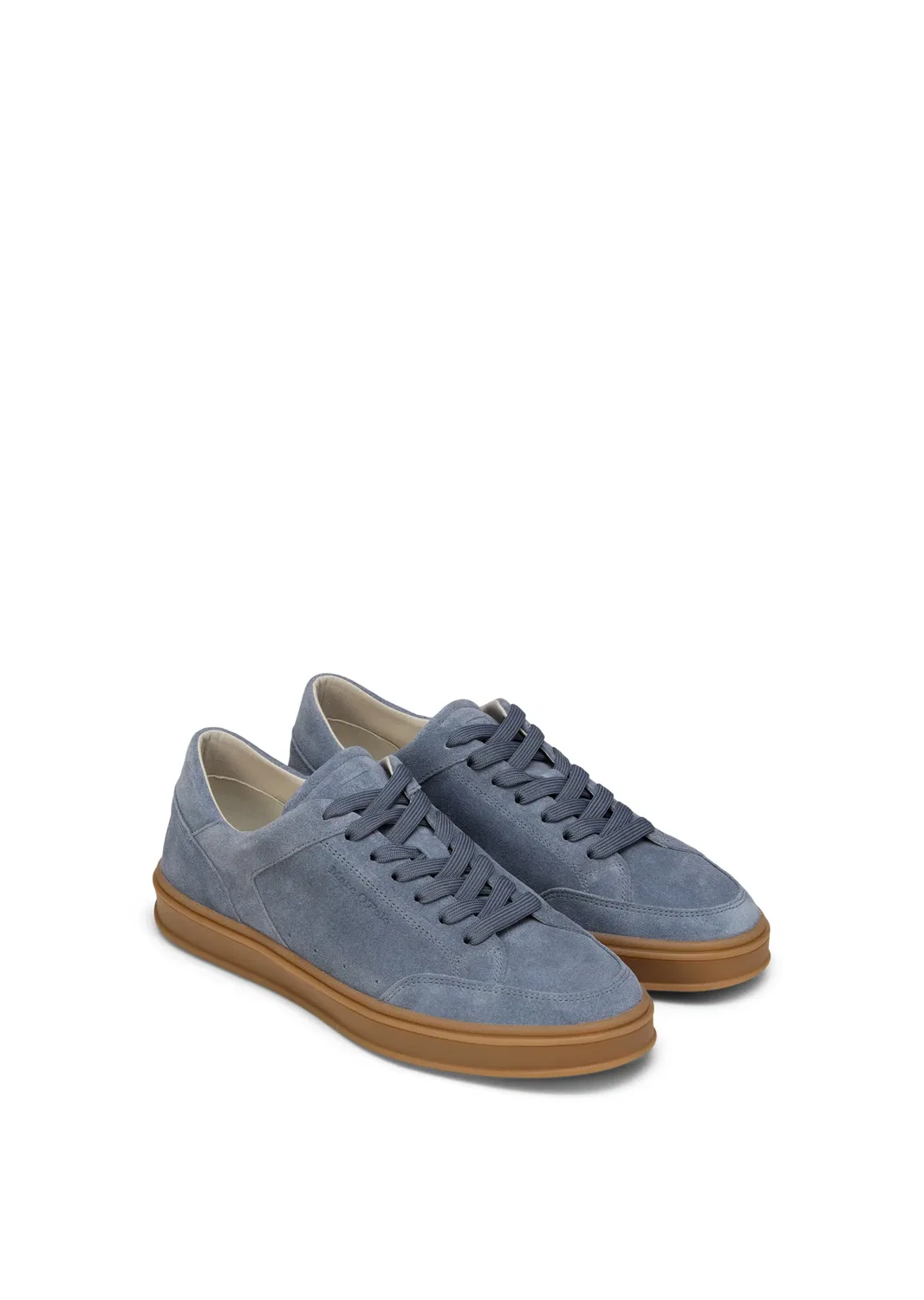 Сникерсы низкие из велюровой кожи Marc O'Polo, stormy blue — фото 2