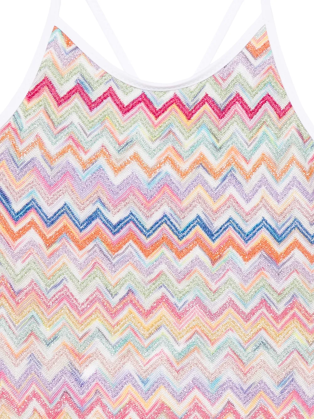 Купальник с зигзагообразным узором Missoni Kids, розовый — фото 2