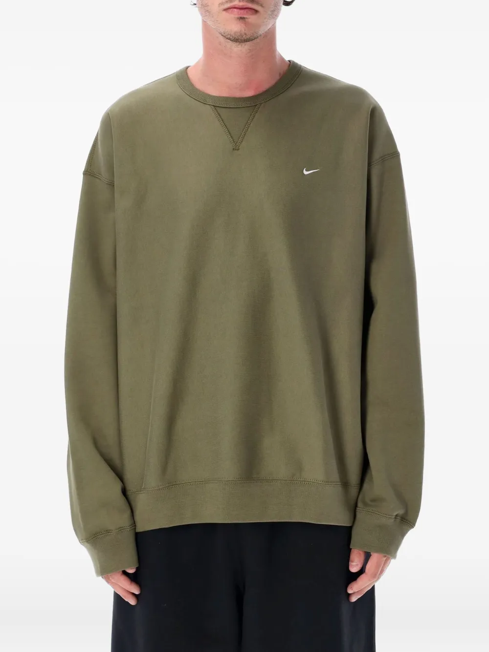 

Толстовка Solo Swoosh с круглым вырезом Nike, зеленый