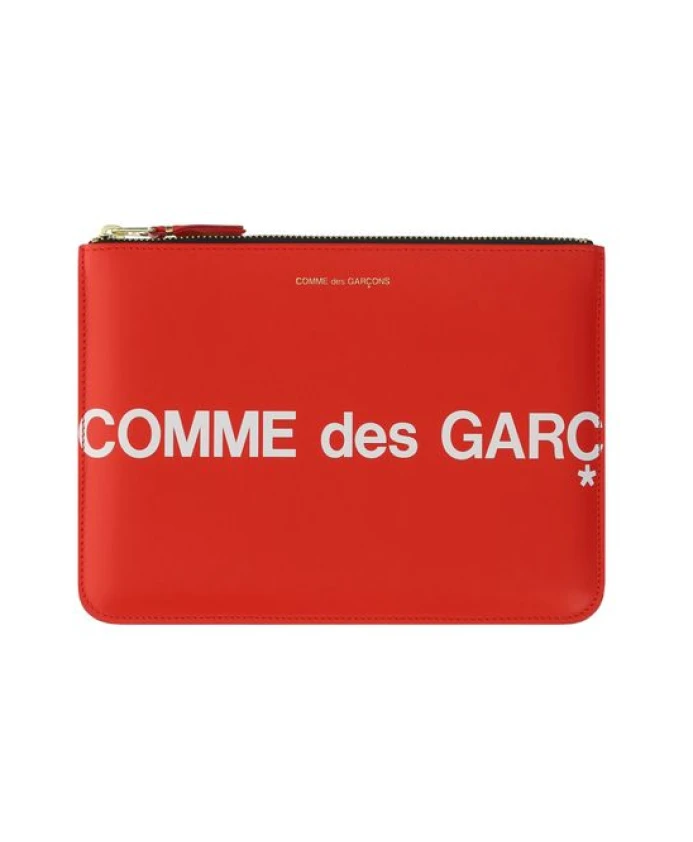 

Кошелек из телячьей кожи Comme Des Garã§Ons, красный