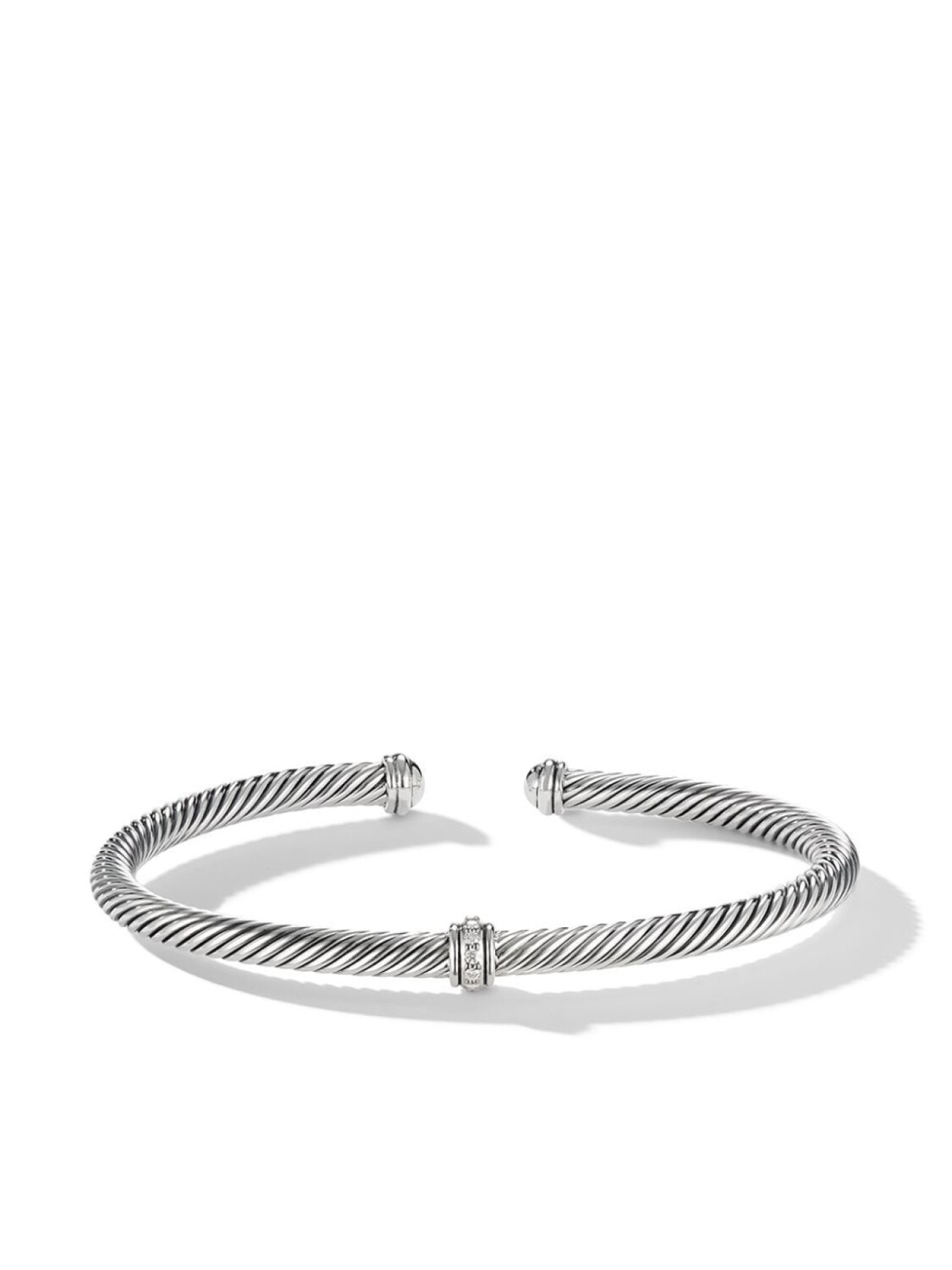 

Серебряный браслет Cable Classics Center Station с бриллиантами David Yurman