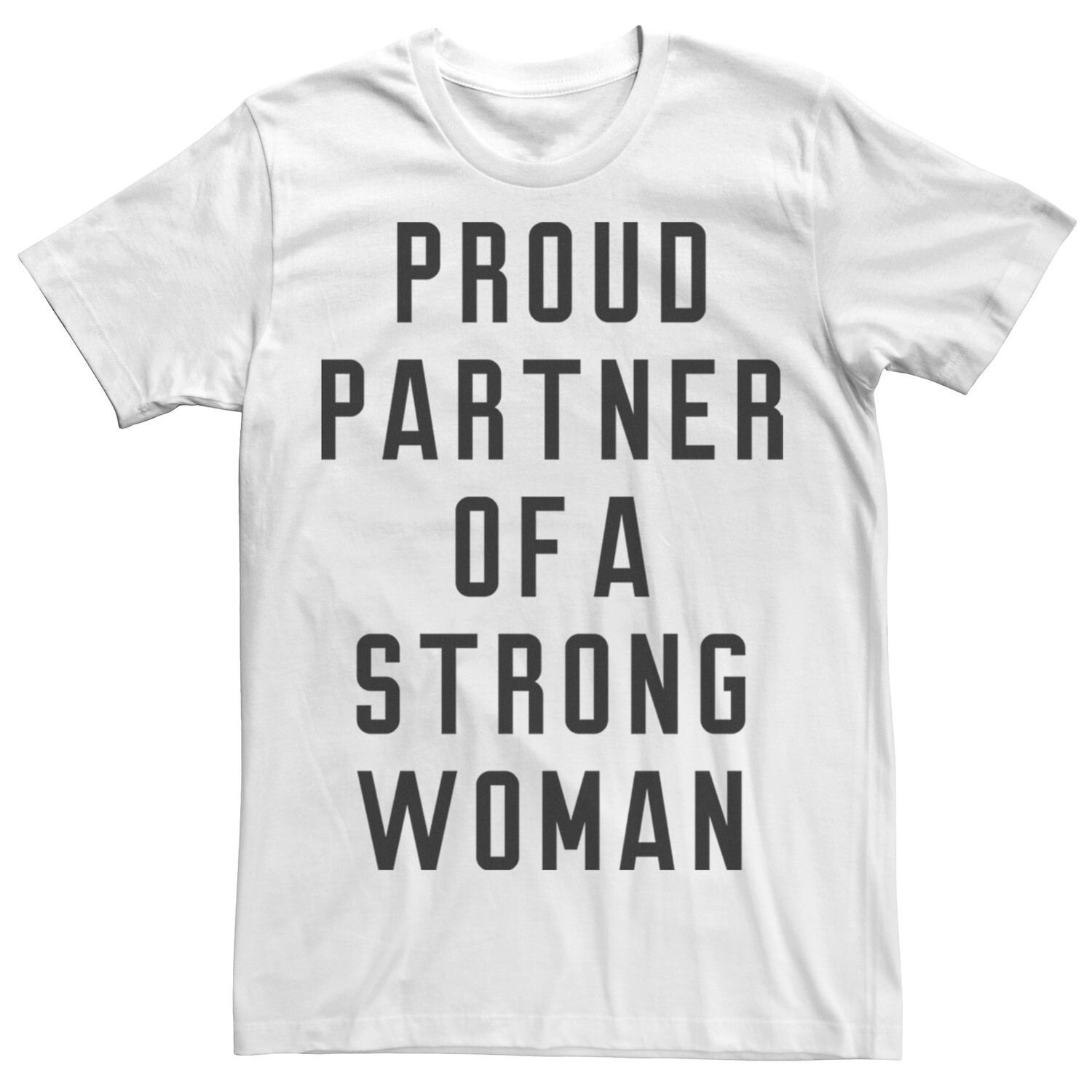 

Мужская футболка с надписью Proud Partner Strong Woman Licensed Character
