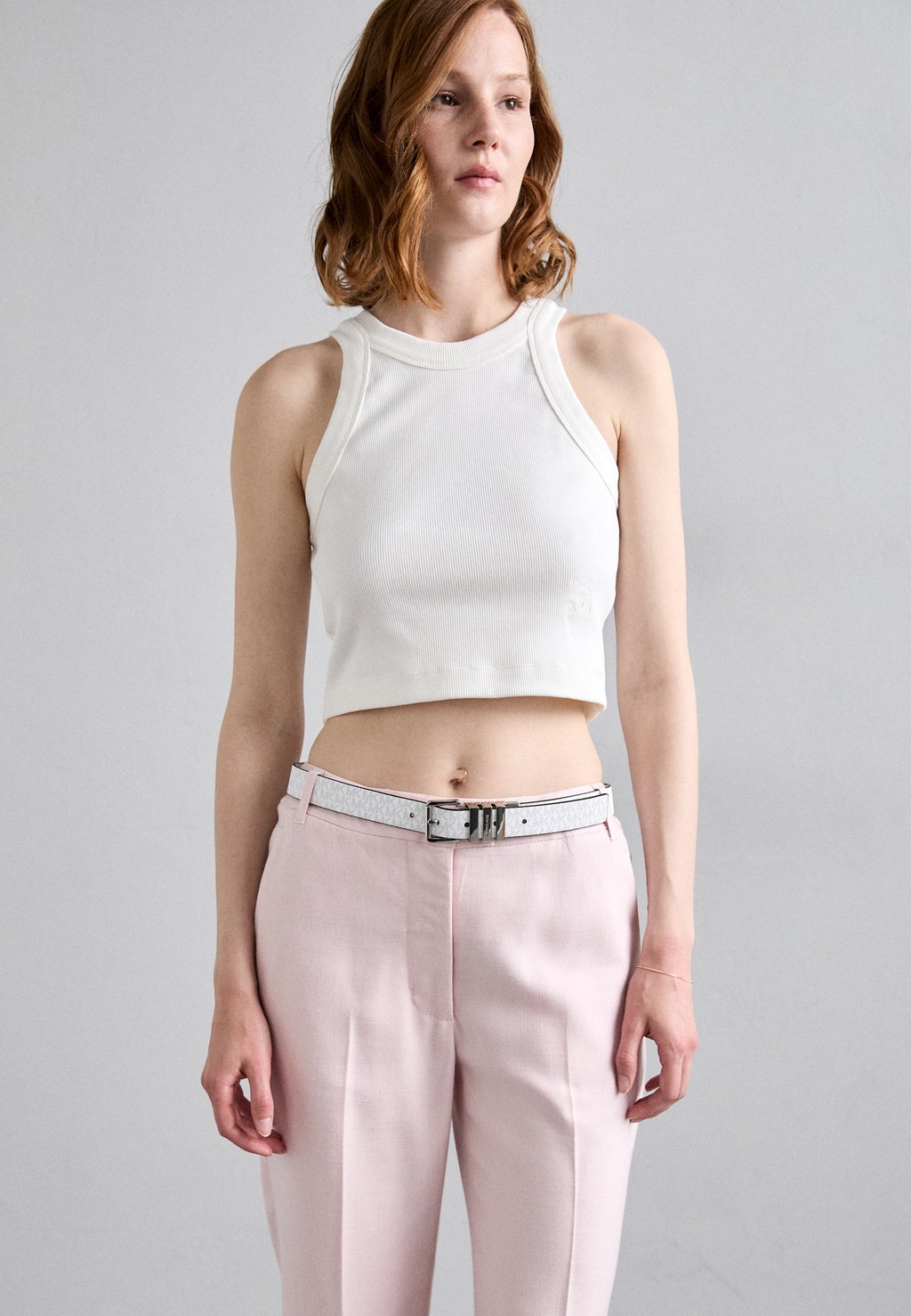

Пояс REVERSIBLE BELT MICHAEL Michael Kors, белый