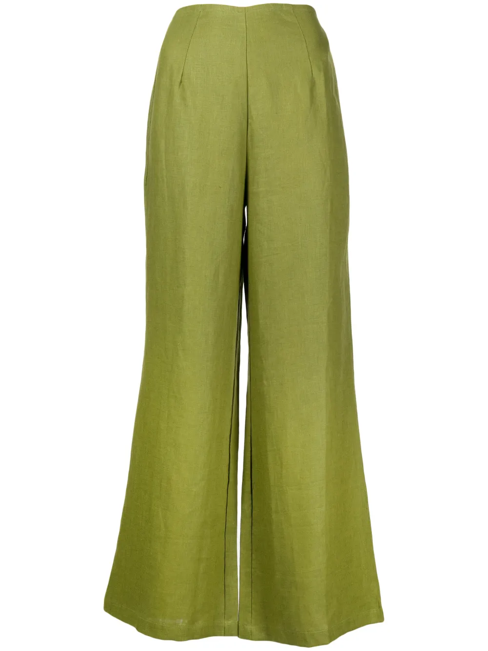 

Ottavio linen flared trousers Faithfull the Brand, зеленый