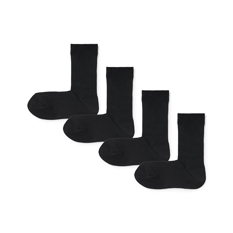 

Женские носки Muji в рубчик 4 пары, красный