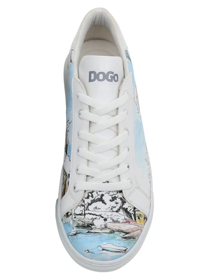 Кроссовки на шнуровке Dogo Ace Sneakers - Lago di Como, белый — фото 4