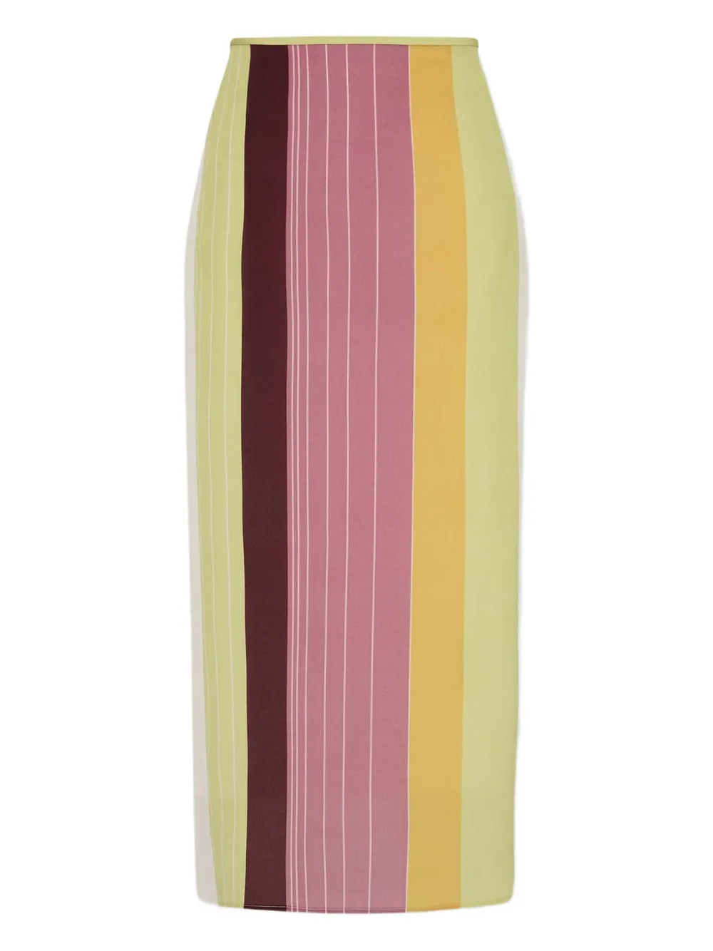 

Юбка в полоску со смещенным кроем SIR., желтый