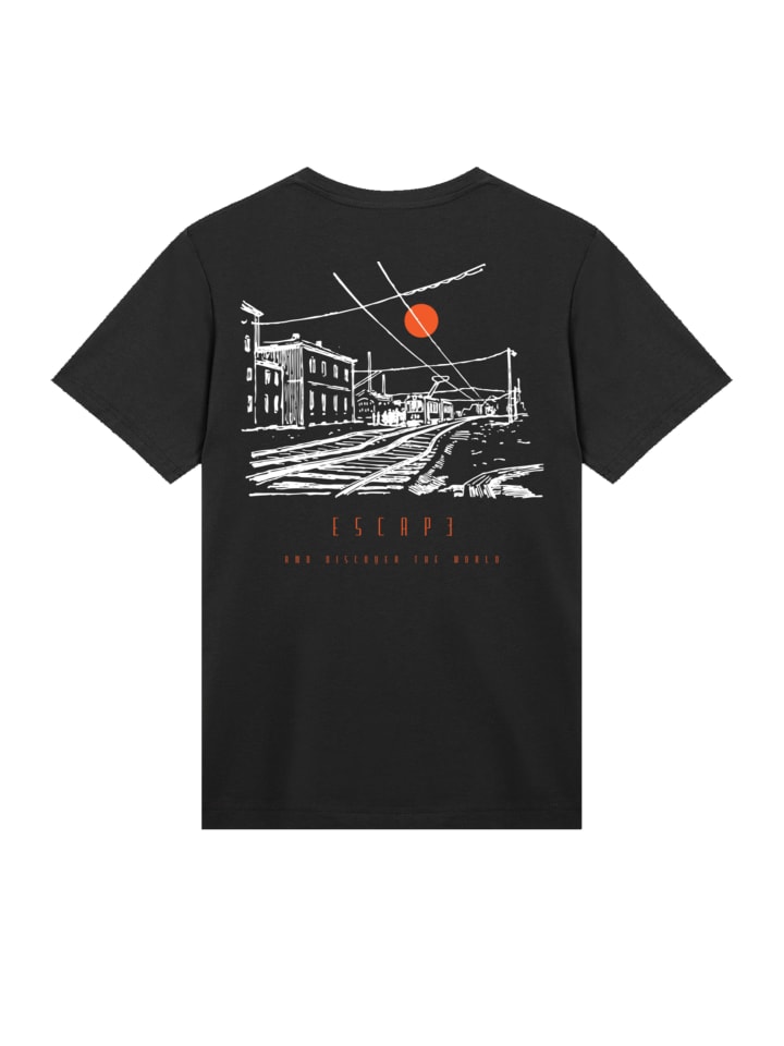 

Футболка Escape Discover the World Town Train Station черного цвета F4NT4STIC, Черный, Футболка Escape Discover the World Town Train Station черного цвета F4NT4STIC