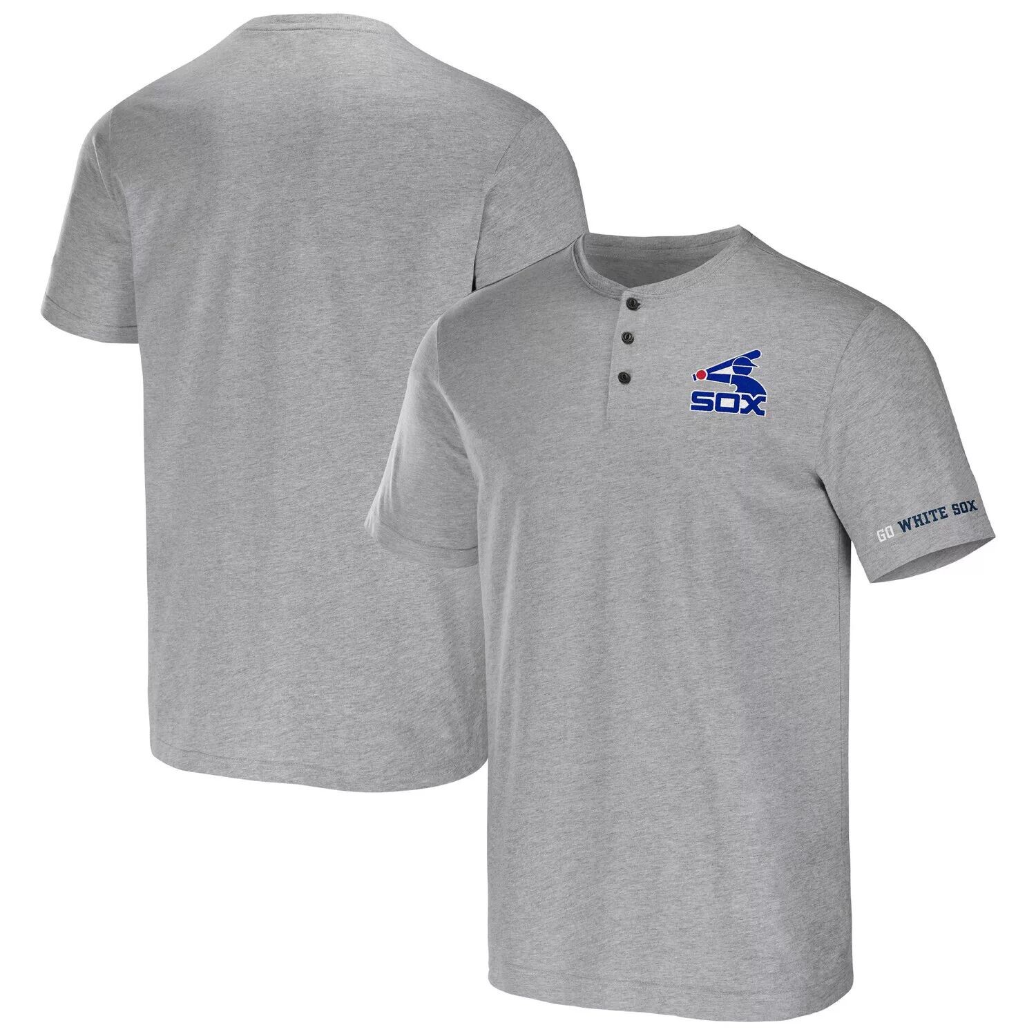

Мужская футболка Darius Rucker Collection от Fanatics Heather Grey Chicago White Sox Henley