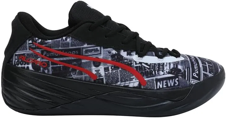 Баскетбольные кроссовки Puma Unisex Adult All-Pro Nitro Media Day, Black White For All Time Red — фото 3