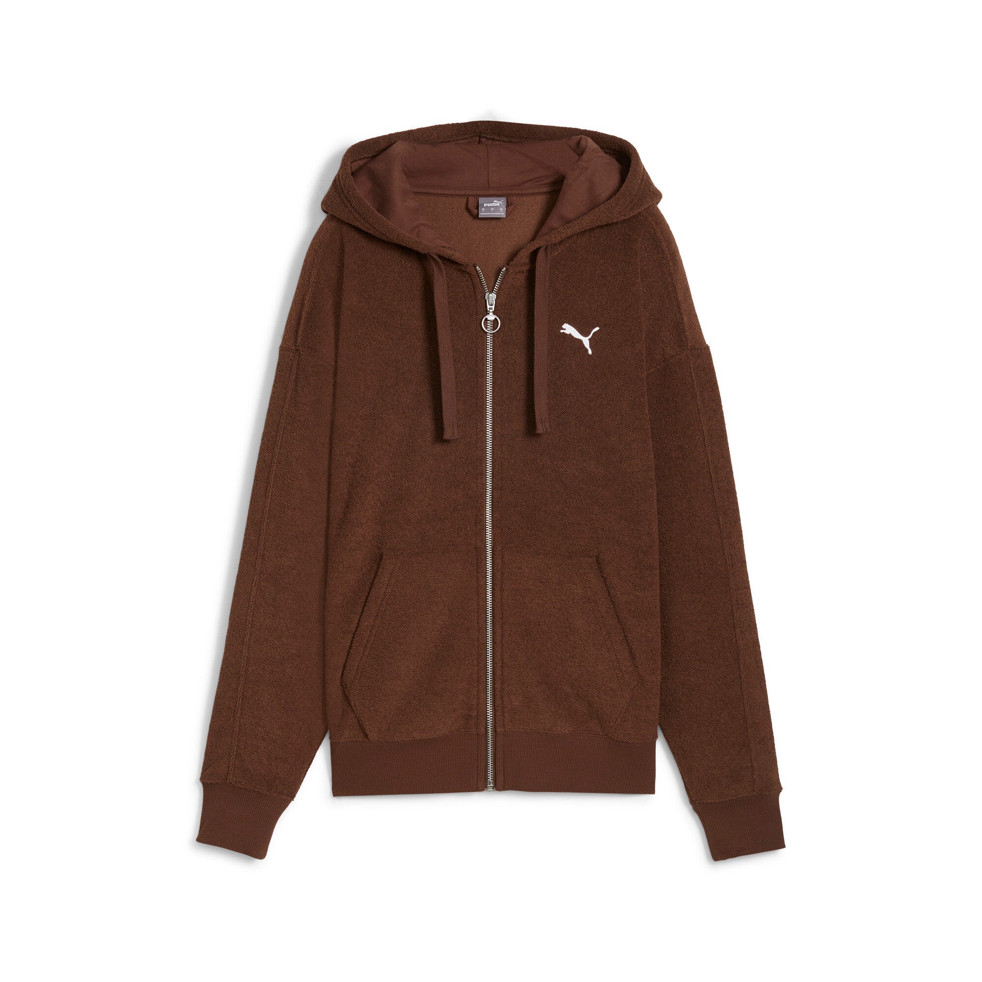 

Толстовка с капюшоном PUMA Women's HER Full-Zip, цвет espresso brown