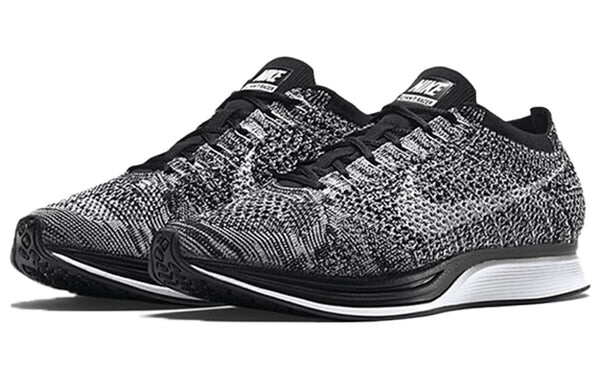 Кроссовки flyknit racer Nike, черный — фото 3