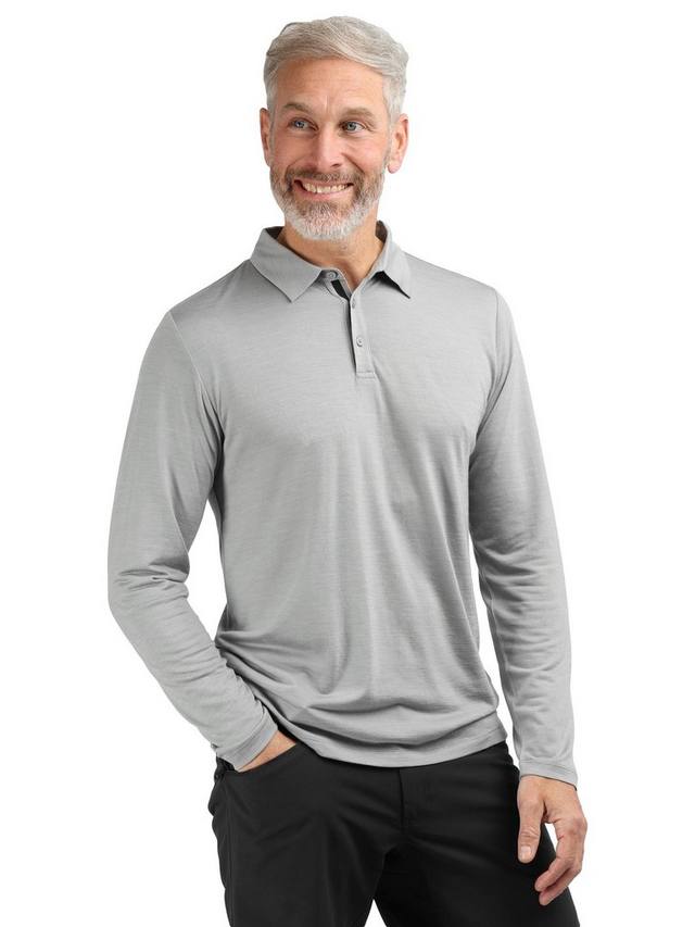 

Мужская поло из мериносовой шерсти Cool Rohan, Haze Grey