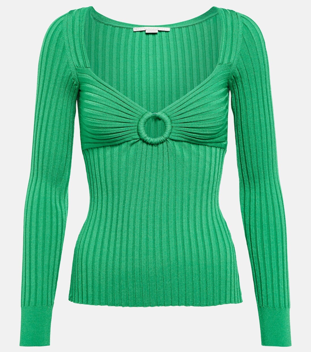

Топ из ребристой вязки Stella McCartney, Bright Green