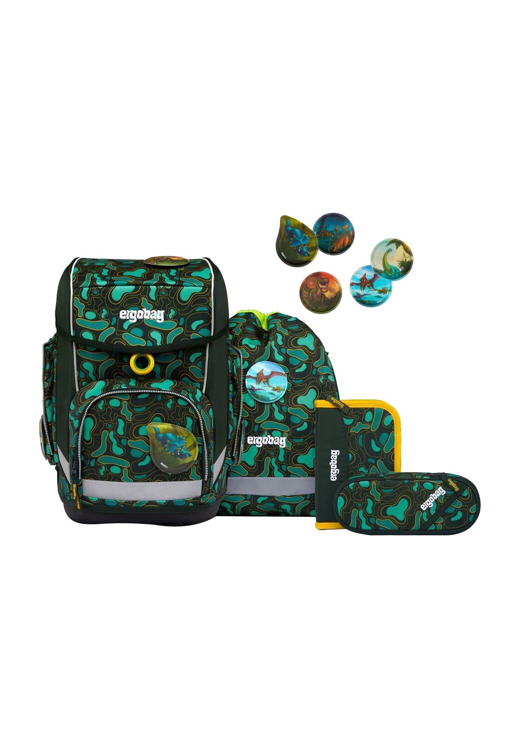 

Набор школьных сумок, 5 штук ergobag, цвет Dunkel
