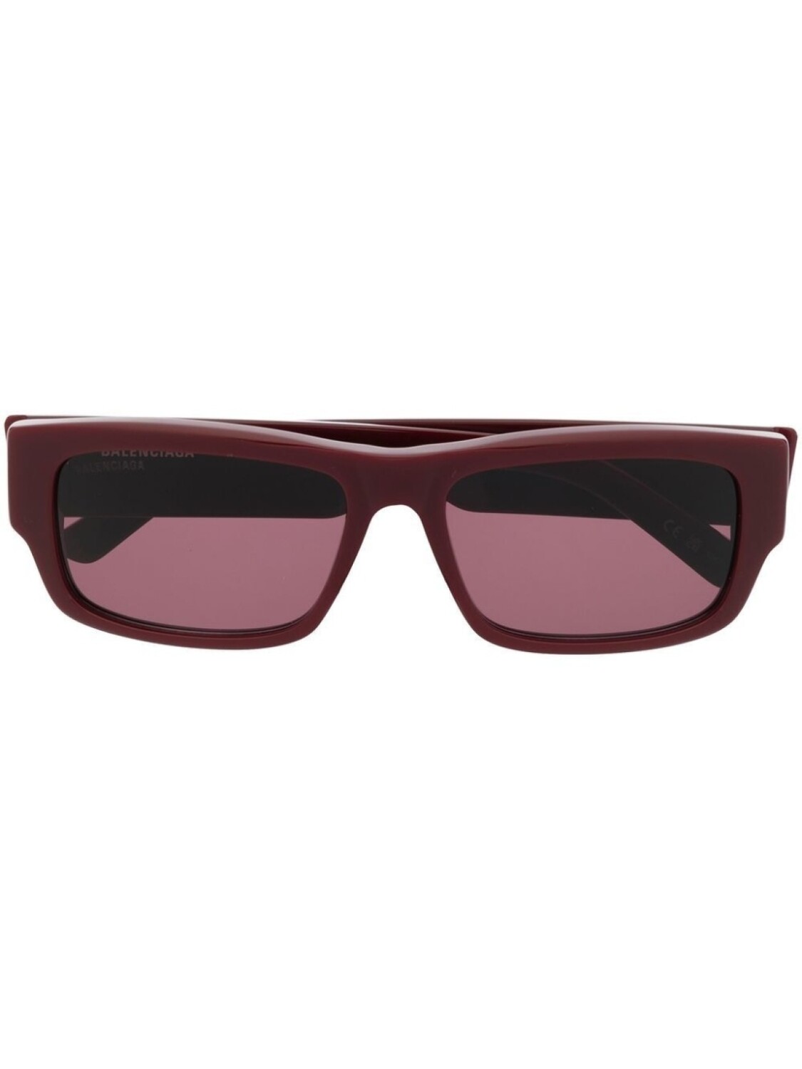 

Balenciaga Eyewear солнцезащитные очки в прямоугольной оправе, красный