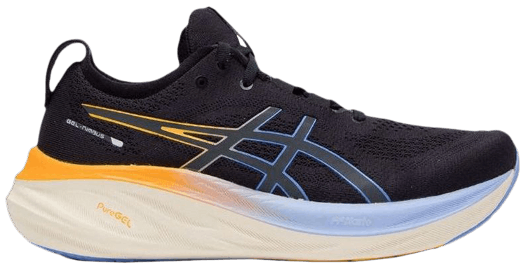 

Кроссовки ASICS Gel Nimbus 26 Lite-Show 'Black Orange Gradient', черный