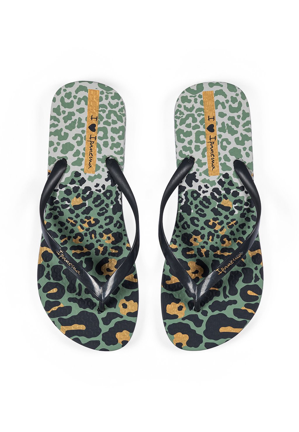 Шлепанцы ZEHENTRENNER ANIMAL PRINT - T-bar sandals Ipanema, светло-зеленый — фото 4