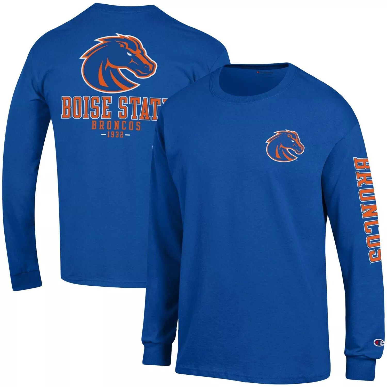 

Мужская футболка с длинным рукавом Royal Boise State Broncos Team Stack Champion