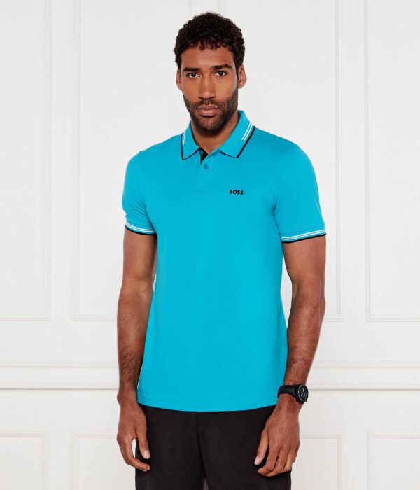 

Рубашка поло Пол Slim fit Boss Green, синий
