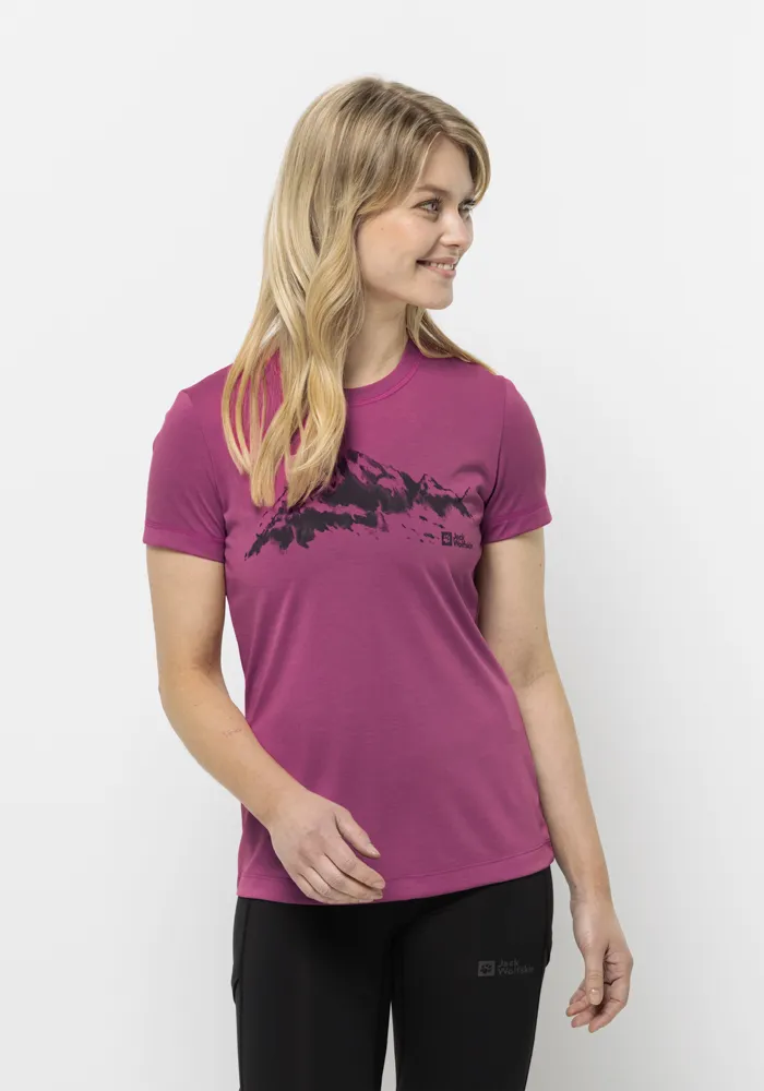 

Футболка Jack Wolfskin "HIKING S/S T W", цвет New-Magenta
