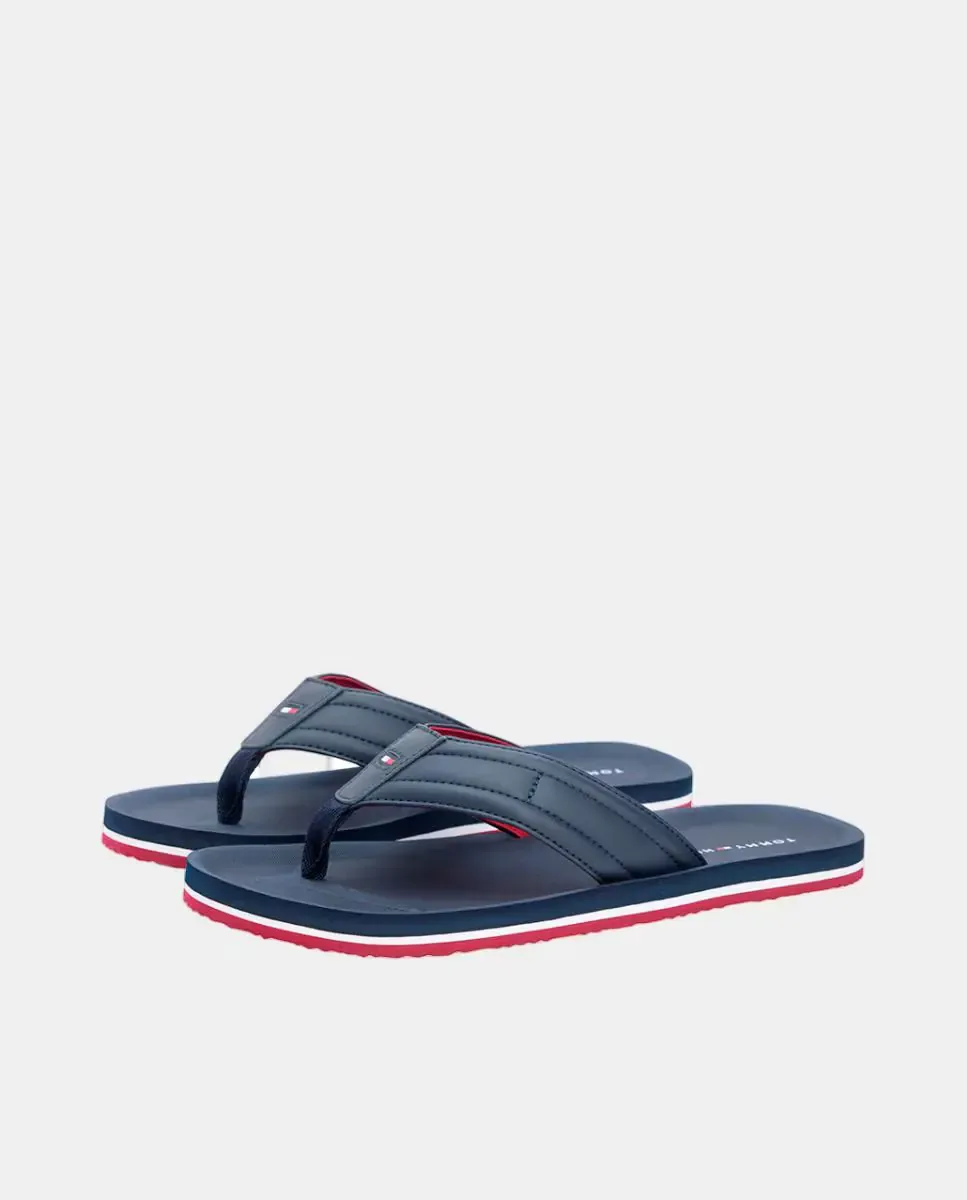 Шлепанцы Tommy Hilfiger с подкладкой, темно-синий — фото 3
