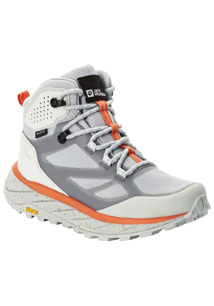 Каретные туфли Jack Wolfskin "TERRAVENTURE TEXAPORE MID W", серый — фото 3