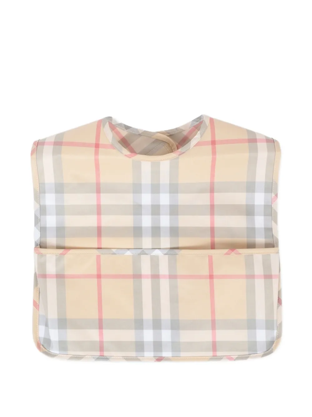 

Нагрудник в клетку BURBERRY KIDS, нейтральный