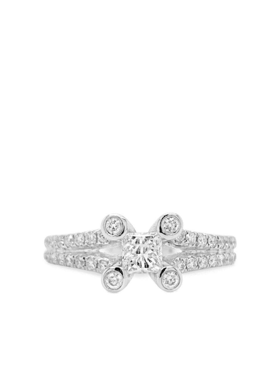 

Кольцо из белого золота с бриллиантами HYT Jewelry, серебряный
