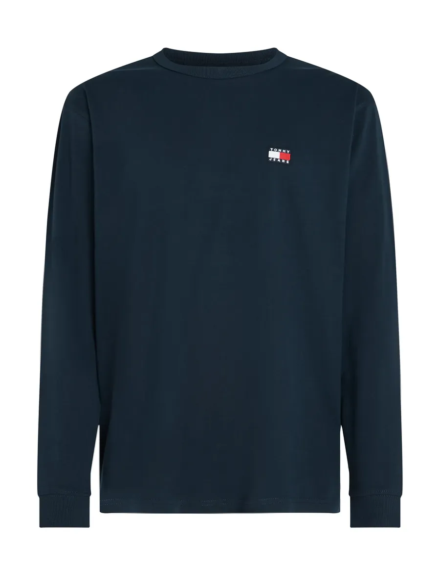 

Рубашка Tommy Jeans с длинными рукавами "TJM REG BADGE LS TEE", с вышивкой Tommy Jeans, синий
