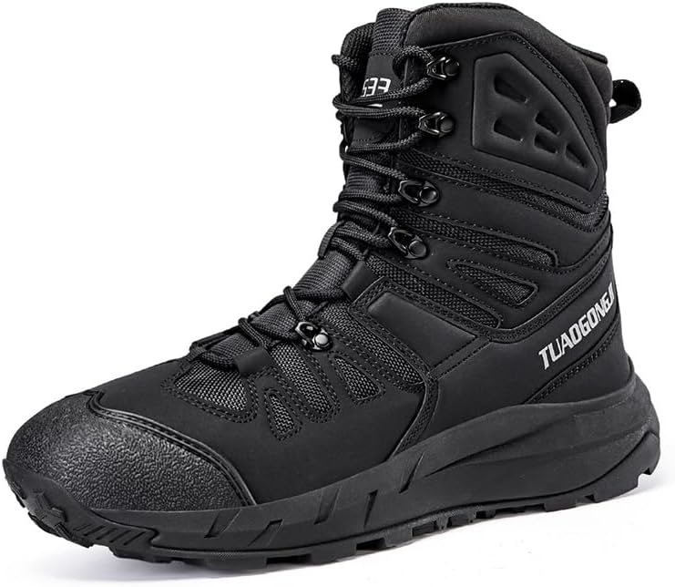 

Мужские тактические ботинки Легкие военные ботинки С боковой молнией 20 см Джунглевые ботинки Боевые пустынные ботинки Туристические ботинки Senlongbao, черный