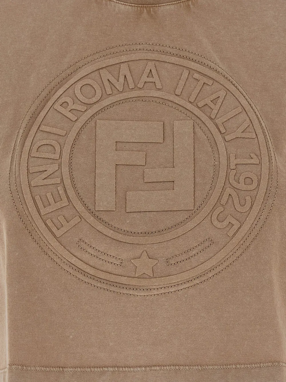 Футболка 3d roma FENDI, коричневый — фото 4