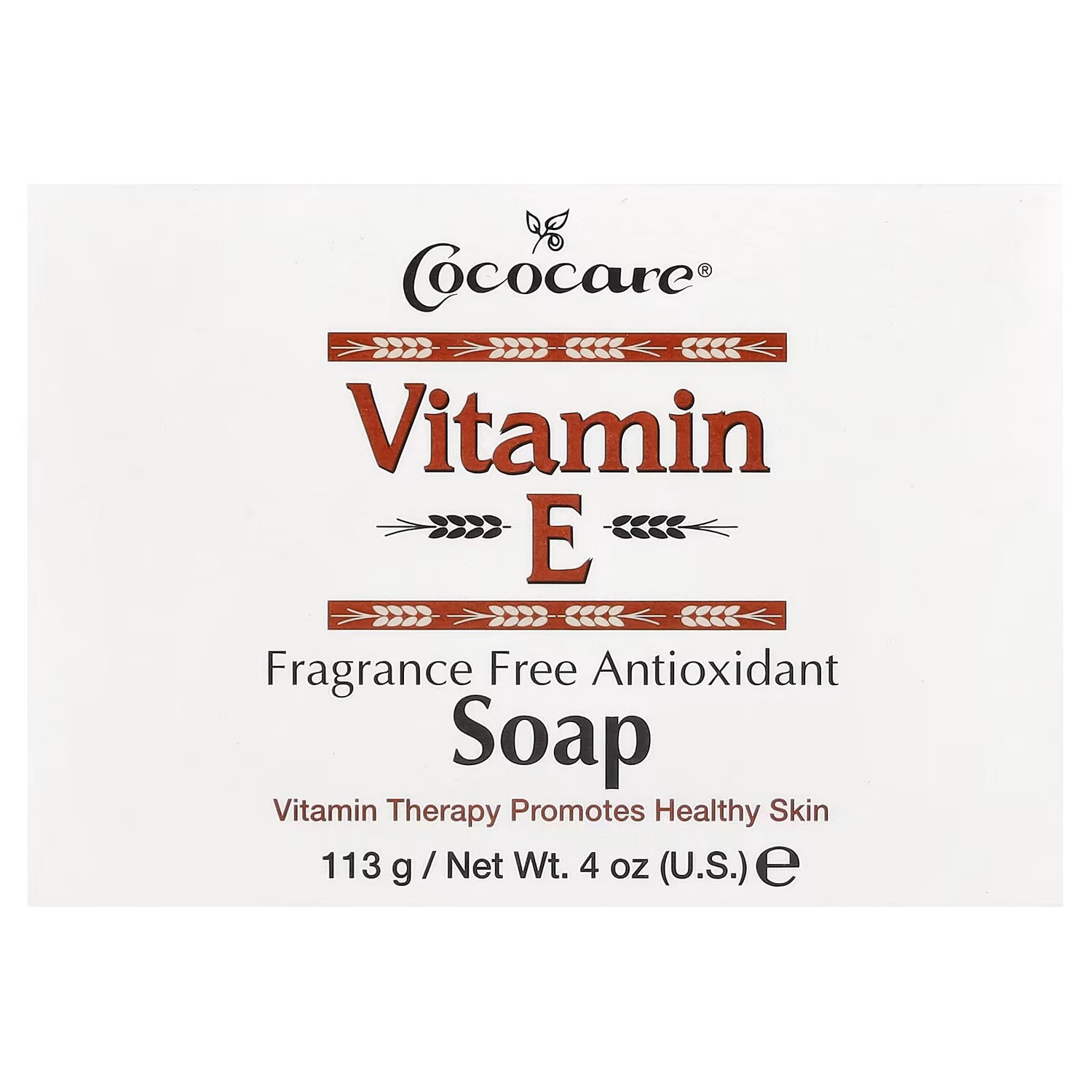 

Мыло Cococare с витамином Е без запаха, 4 унции (113 г)