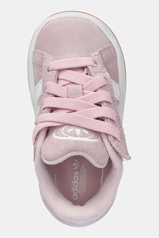 Детские замшевые кроссовки Campus 00s Adidas Originals, розовый — фото 4